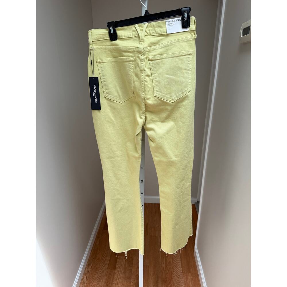 NEW Veronica Beard Carson High Rise Ankle Flare Pistachio Green Size 30 - Picture 6 of 8
